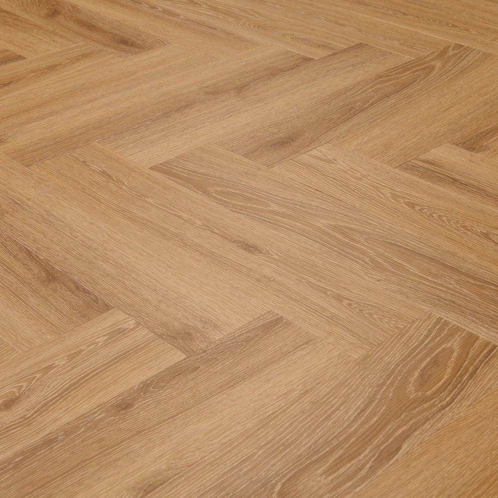 Lusso Portofino Herringbone Sunshine Oak SPC Click Vinyl Flooring