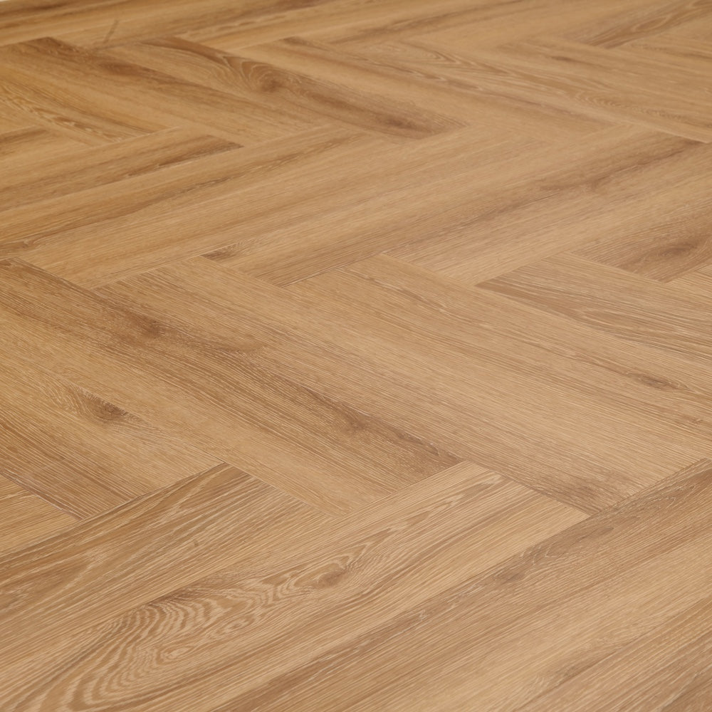 Lusso Portofino Herringbone Sunshine Oak SPC Click Vinyl Flooring