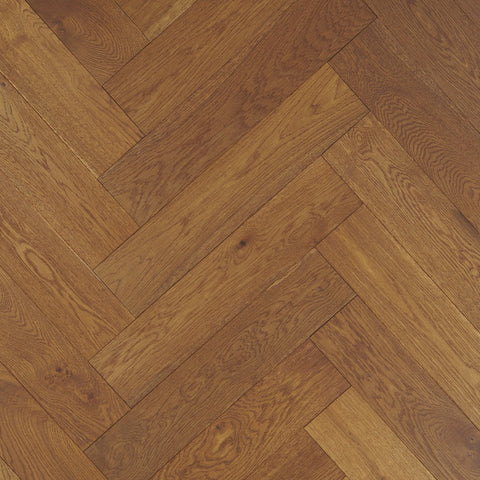 Lusso Rome Herringbone Smoked Brushed & Lacquered Engineered Oak