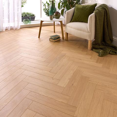 Lusso Siena Odense Herringbone Laminate Flooring 12mm