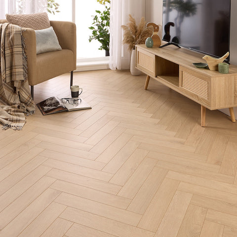 Lusso Siena Viborg Herringbone Laminate Flooring 12mm