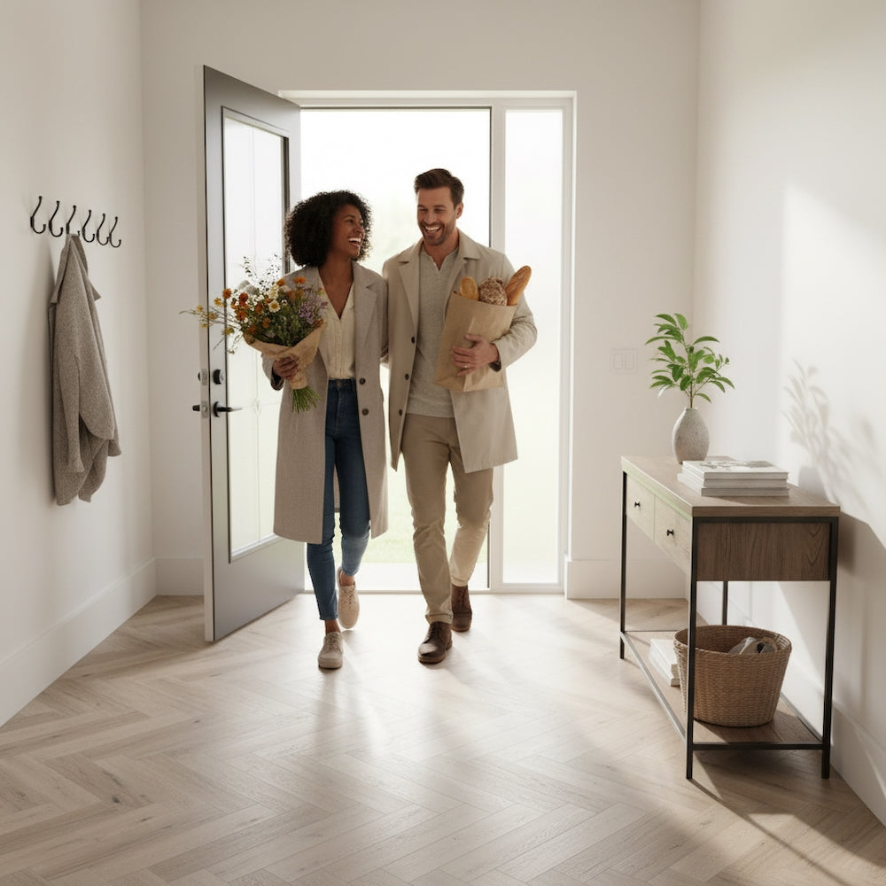Lusso Flooring Taranto Seagrove Oak Herringbone SPC Click Vinyl