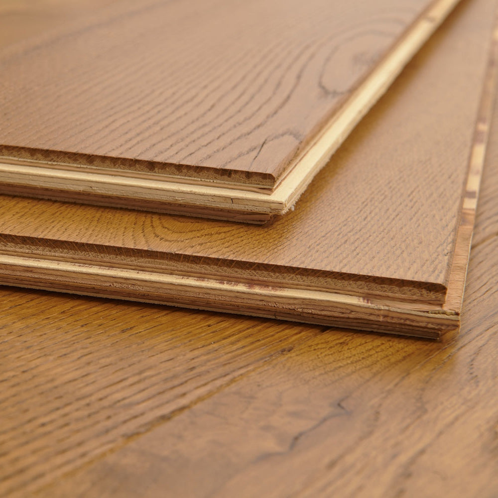 Lusso Venice Luxe Golden Oak Brushed & Lacquered 20/6mm Engineered Oak