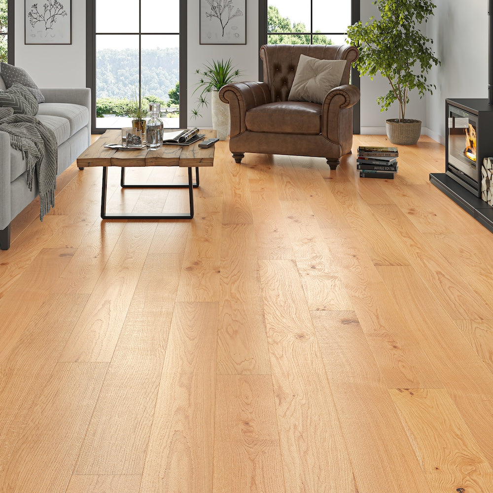 Lusso Venice Luxe Natural Oak Brushed & Oiled 20/6 mm Engineered Wood Flooring - (SAMPLE)