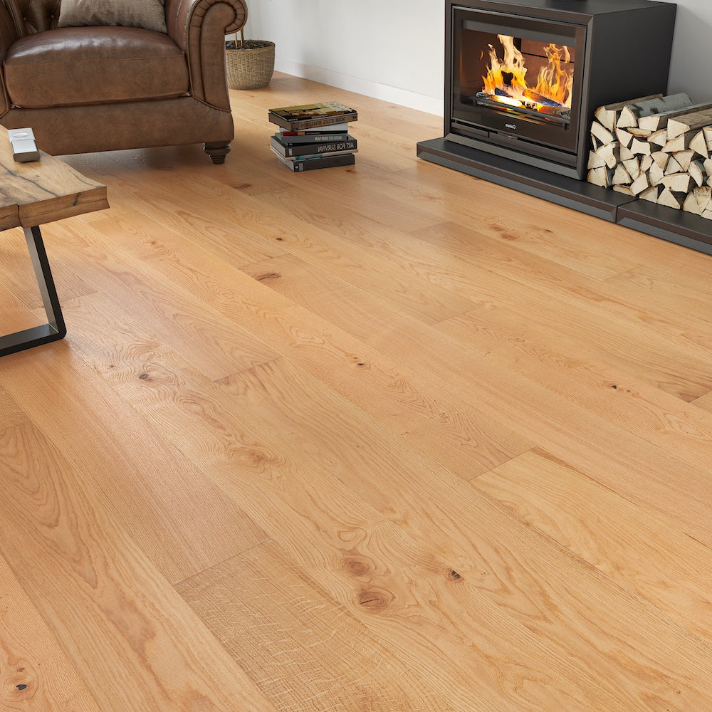 Lusso Venice Luxe Natural Oak Brushed & Oiled 20/6 mm Engineered Wood Flooring - (SAMPLE)