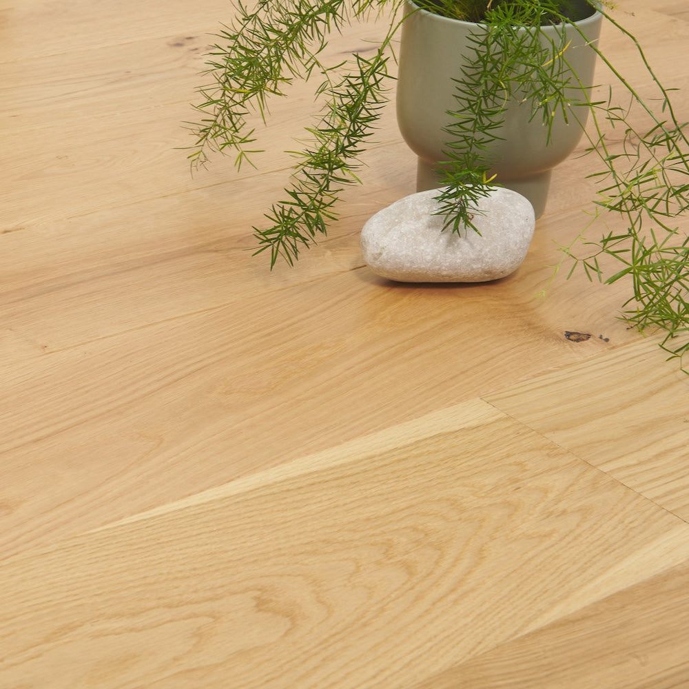 Venice Luxe Natural Oak Brushed & Lacquered 20/6 mm Engineered Wood Flooring - (SAMPLE)