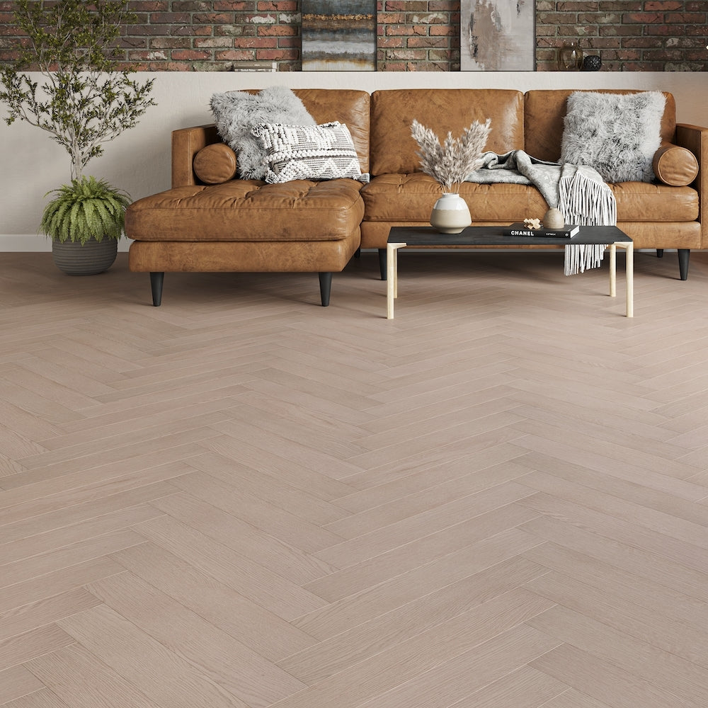 Milan 12mm Camden Oak Herringbone Laminate