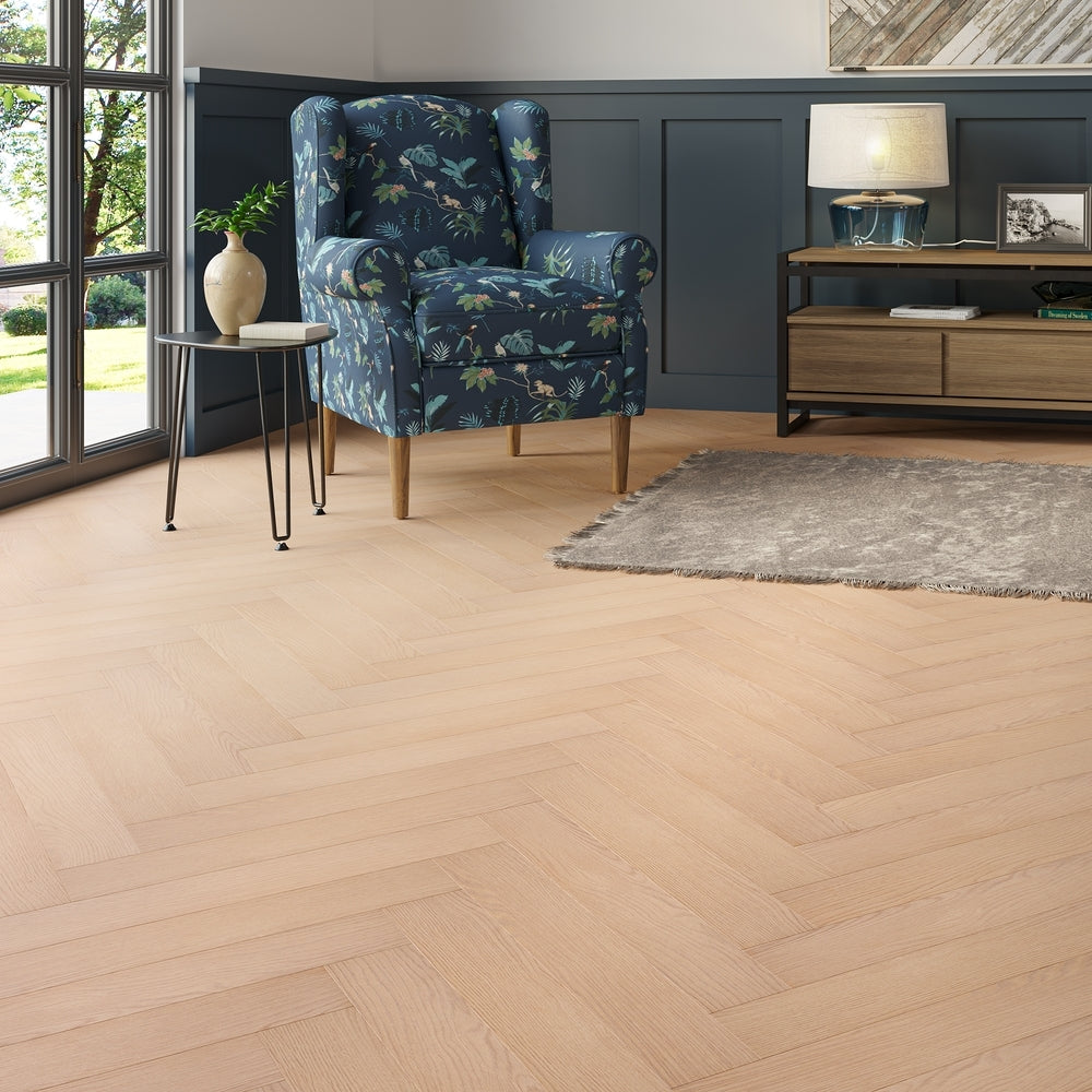 Prato 8mm Clapham Oak Herringbone Laminate - (SAMPLE)