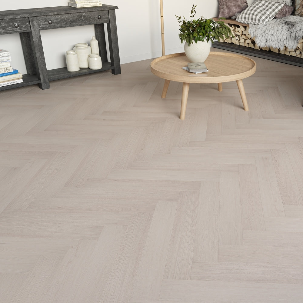 Prato 8mm Dulwich Oak Herringbone Laminate