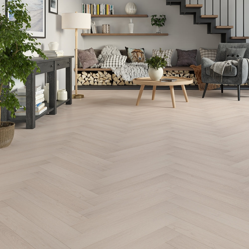 Prato 8mm Dulwich Oak Herringbone Laminate