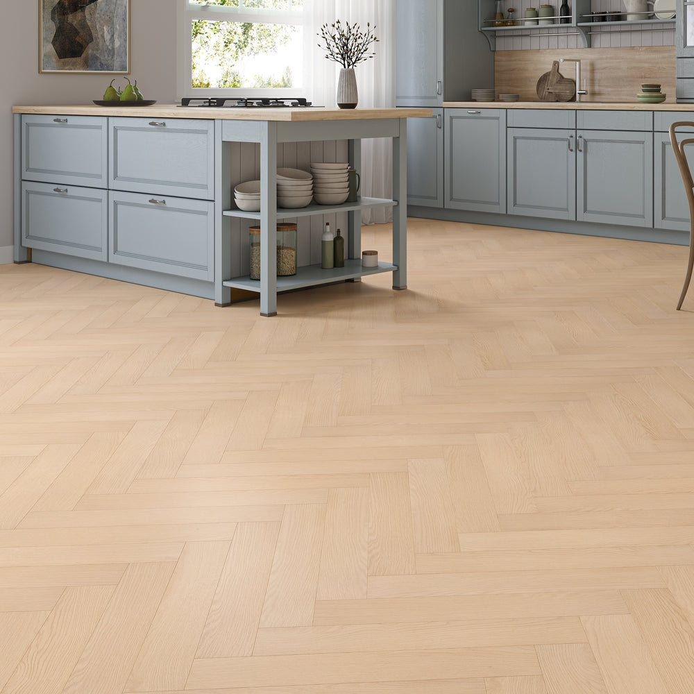 Prato 8mm Kensington Oak Herringbone Laminate