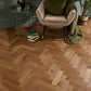 Herringbone Engineered Oak Flooring Chesil Smoked Brushed 70mm x 18mm