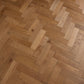 Herringbone Engineered Oak Flooring Chesil Smoked Brushed 70mm x 18mm