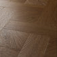 Textures Basket Weave LVT flooring in Cottage Oak
