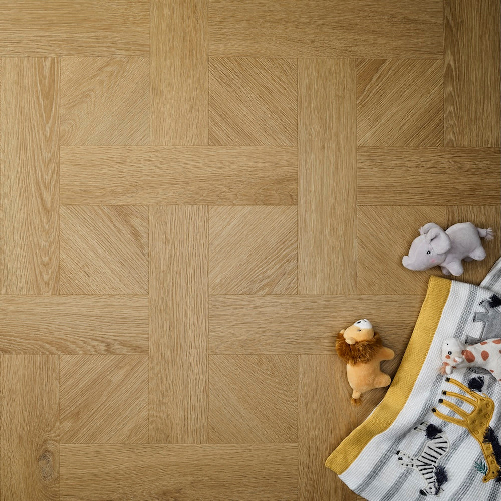Basket Weave LVT Flooring Textures Country Oak - (SAMPLE)