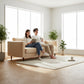 Basket Weave LVT Flooring Textures Light Oak