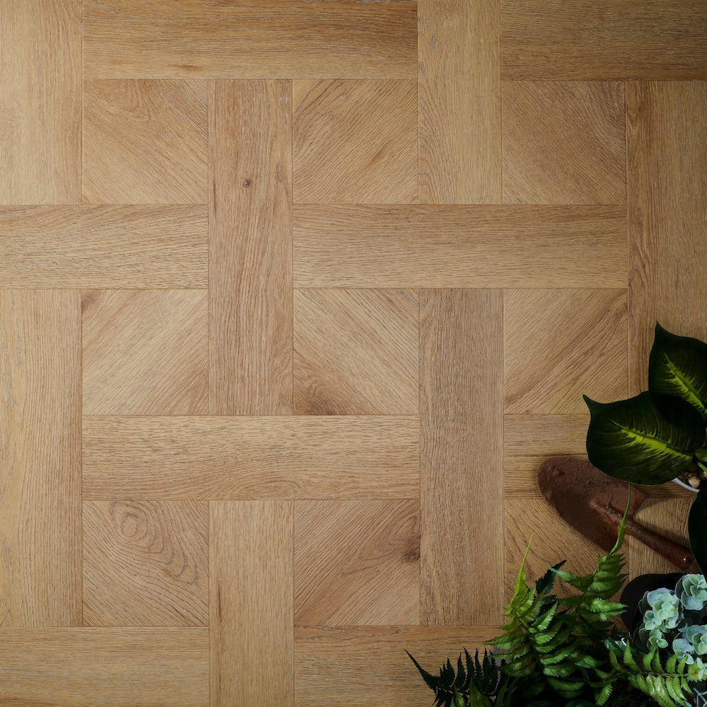 Basket Weave LVT Flooring Textures Summer Oak - (SAMPLE)