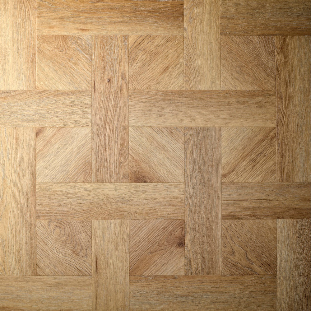 Textures Basket Weave LVT flooring in Summer Oak