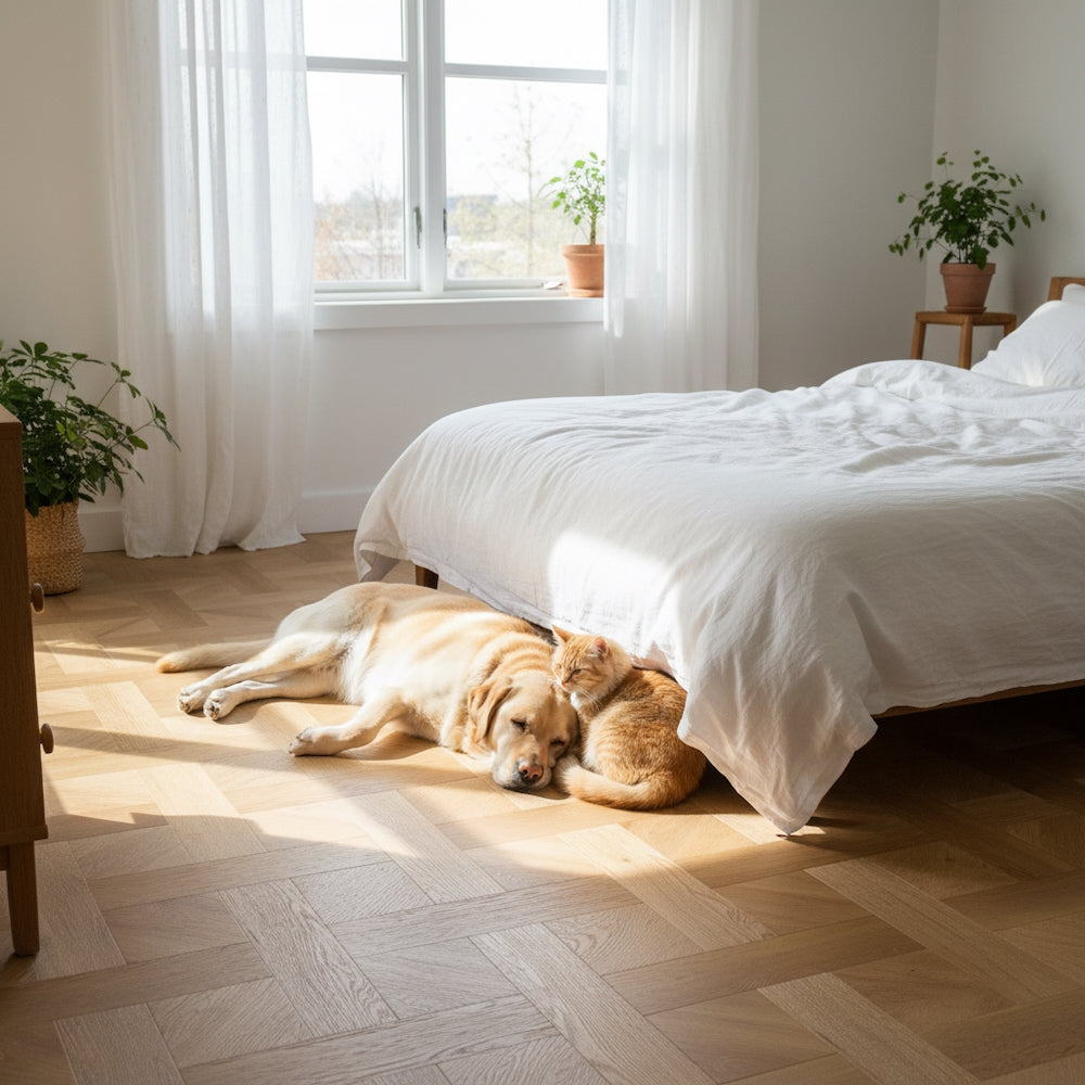 Basket Weave LVT Flooring Textures Summer Oak
