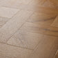 Textures Basket Weave LVT flooring in Traditional Oak