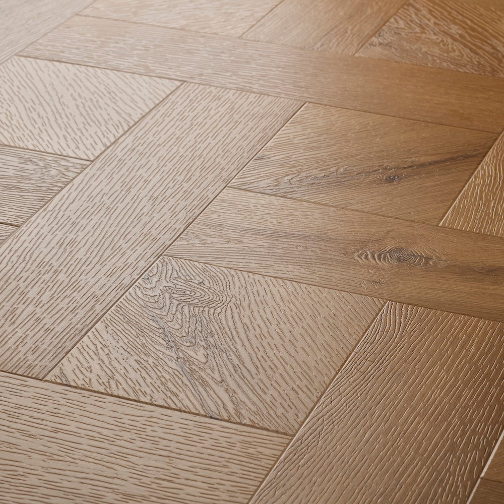 Textures Basket Weave LVT flooring in Traditional Oak