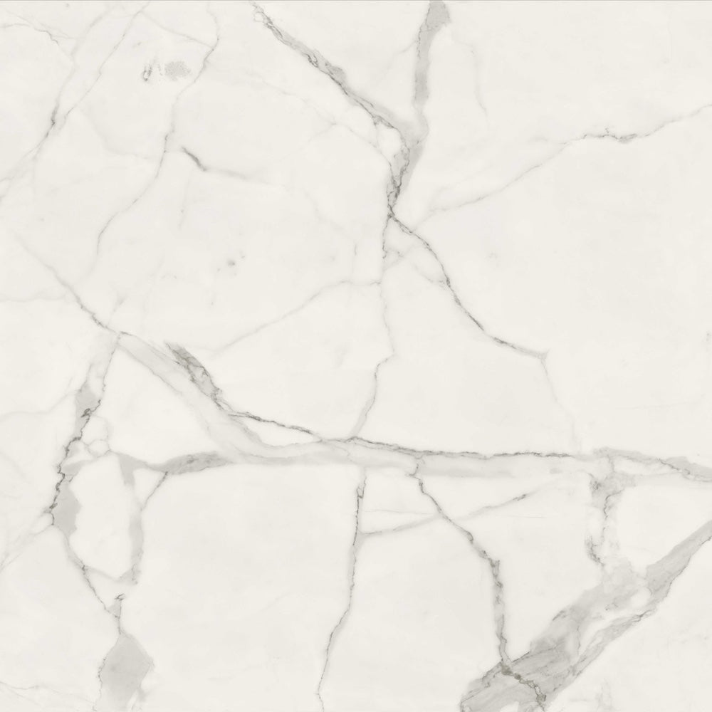 Textures Carrara White Tile TS01 LVT Flooring - (SAMPLE)