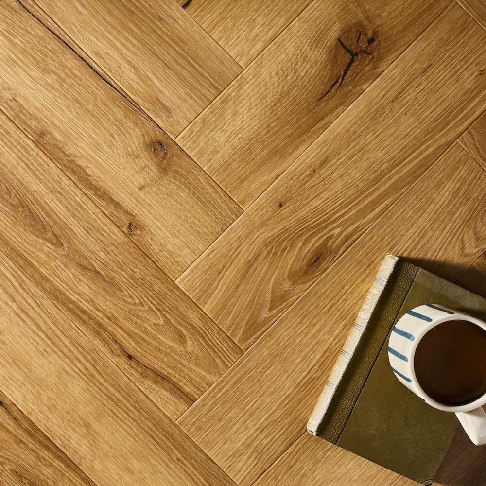 Textures Honey Oak Herringbone TH07 LVT Flooring