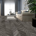 Lusso Portofino Herringbone Charred Oak SPC Click Vinyl Flooring