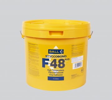 F. Ball Styccobond F48 Plus High Temperature Vinyl Adhesive 5L/20m2