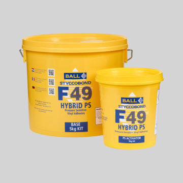 F. Ball Styccobond F49 Temperature Tolerant Pressure Sensitive Vinyl Adhesive 5kg/30m2