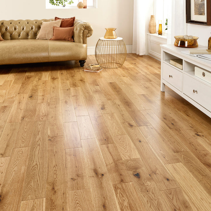 Lusso Florence Lacquered Solid Oak Flooring 150mm