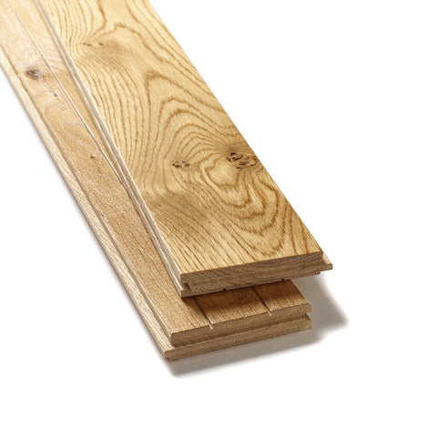 Lusso Flooring Florence Natural Smooth UV Lacquered Solid Oak Flooring 90mm