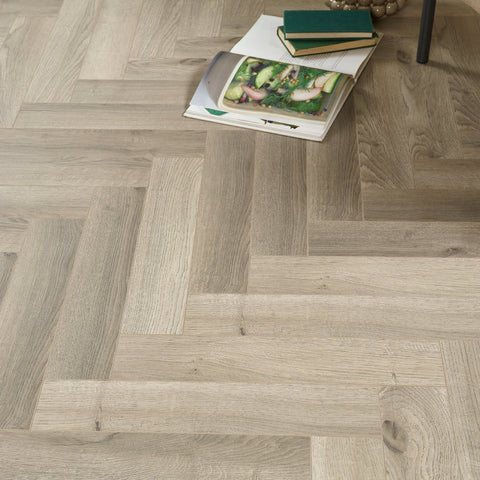 Lusso Siena Aalborg Herringbone Laminate Flooring 12mm