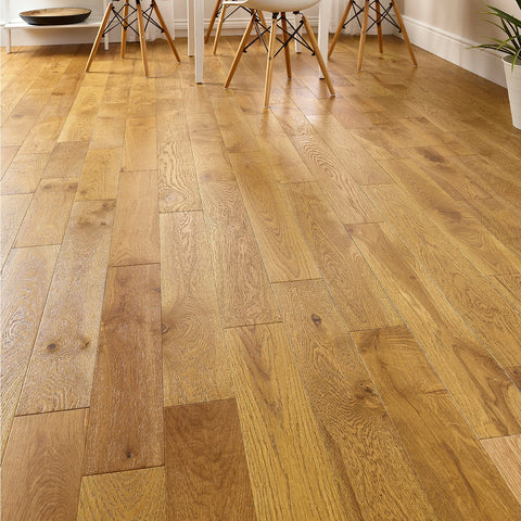Lusso Modena Golden Brushed & Lacquered Engineered Oak 125mm