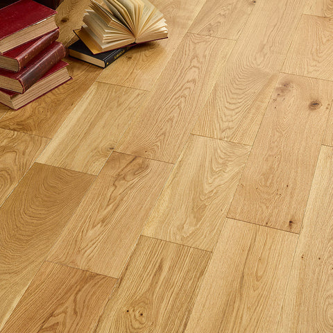 Lusso Modena Natural Brushed & Lacquered Engineered Oak 190mm