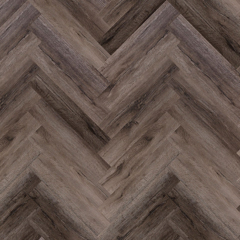 Lusso Flooring Portofino Herringbone Port Oak Glue Down LVT Vinyl