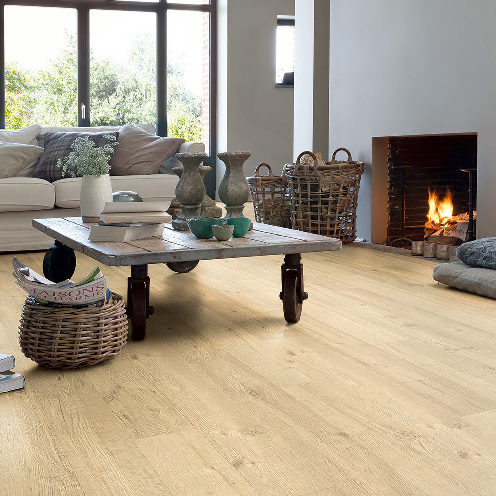 Quick-Step Impressive Sandblasted Oak Natural IM1853 Laminate Flooring