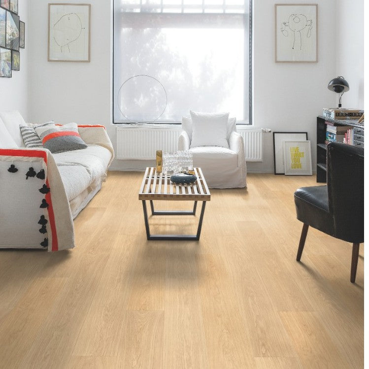 Quick-Step Largo White Varnished Oak Planks LPU1283 Laminate Flooring