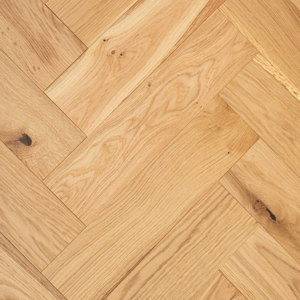 Lusso Capri Fieldstone Oak Herringbone Engineered Wood Flooring