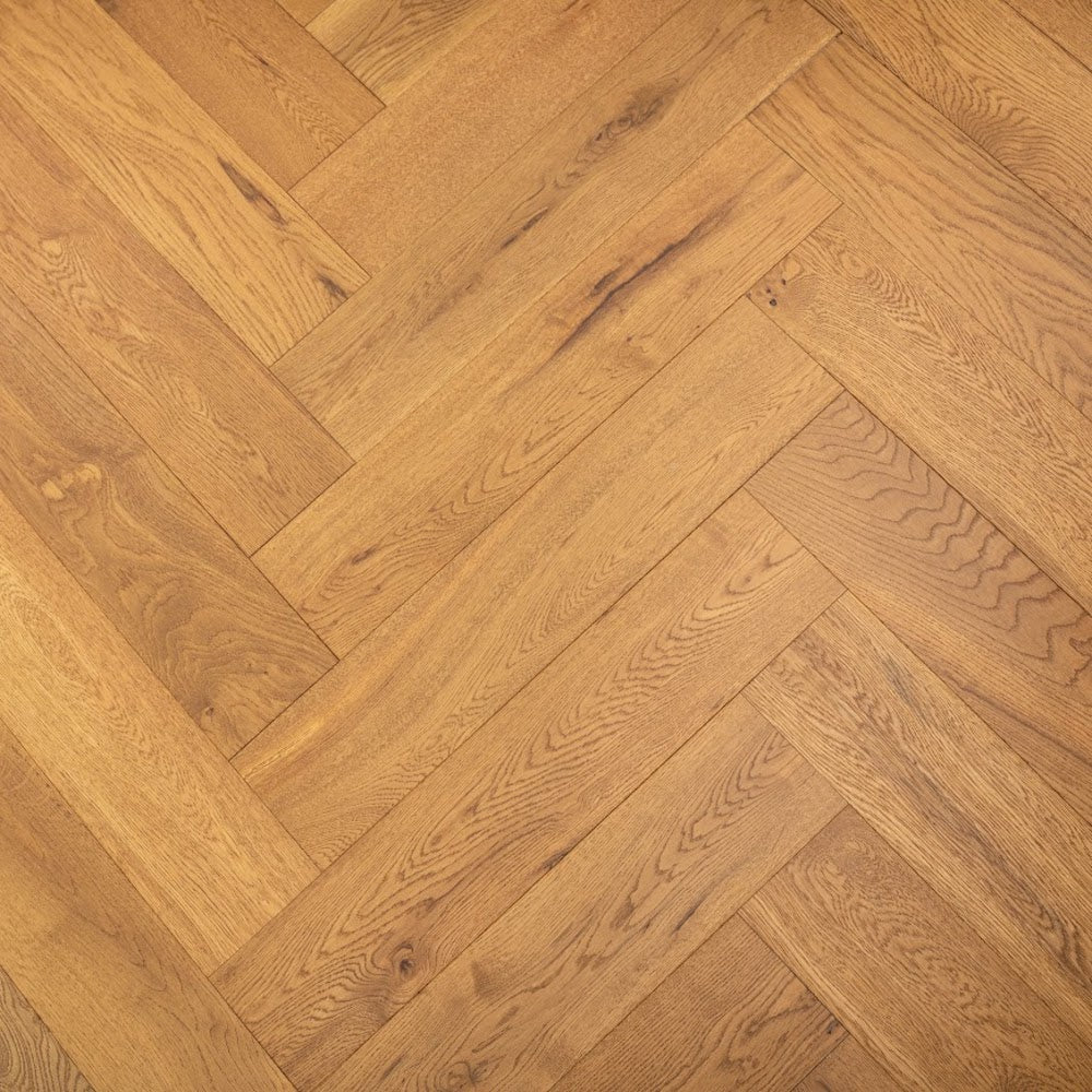 Lusso Capri Trailside Oak Herringbone Engineered Wood Flooring