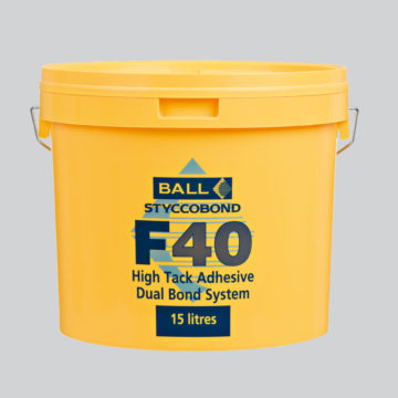 F. Ball Styccobond F40 High Tack Adhesive 15L/81m2